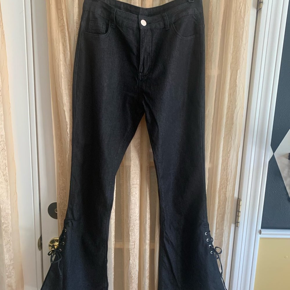 Flare lace-up Jeans